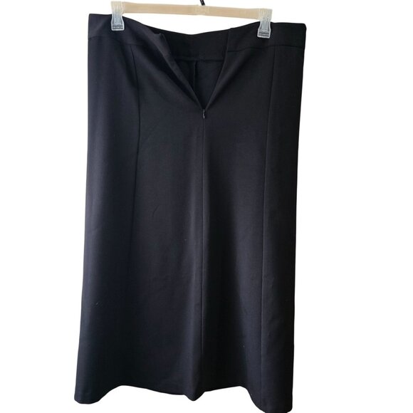 Sag Harbor Black Stretch A-Line Skirt 14T gothic witchy acedemia - Picture 2 of 7